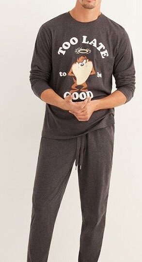 grey lounge set with tshirt and joggers for lounge wear